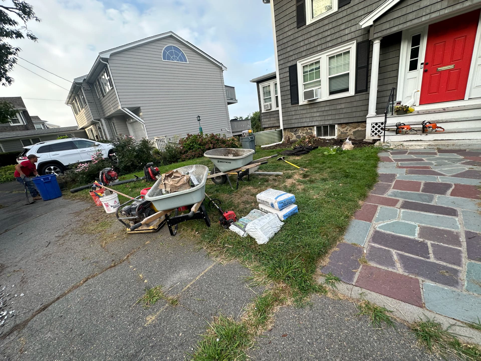 Gallery photos for Walkway Replacement and Front Yard Landscape Design That Actually Works: Image #1
